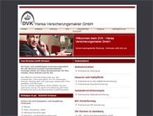 Tablet Screenshot of dvk-hansa.de